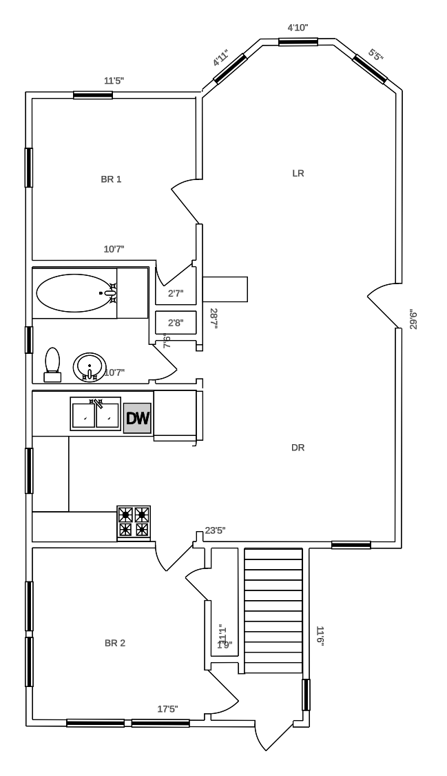 Floor plan for 5238 E English Ave